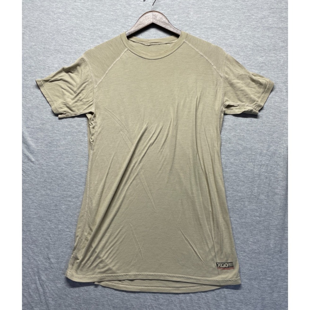 XGO Lightweight Flame Retardant Phase 1 T Shirt Mens Medium Tan Modacrylic Logo